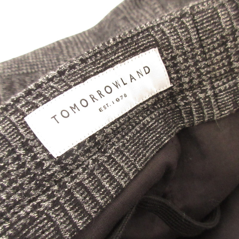 【中古】TOMORROWLAND | トゥモローランド ウールコットンダブルジャガードイージースラックス パンツ 63-04-35-04353 グレー サイズ:S