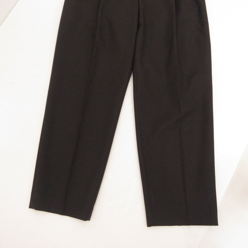 【中古】DRIES VAN NOTEN | ドリスヴァンノッテン ウール2タックスラックス その他ボトムス TOMORROWLAND正規 ブラウン サイズ:46
