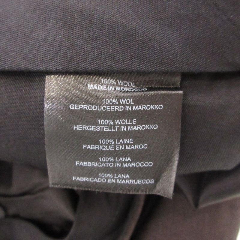 【中古】DRIES VAN NOTEN | ドリスヴァンノッテン ウール2タックスラックス その他ボトムス TOMORROWLAND正規 ブラウン サイズ:46