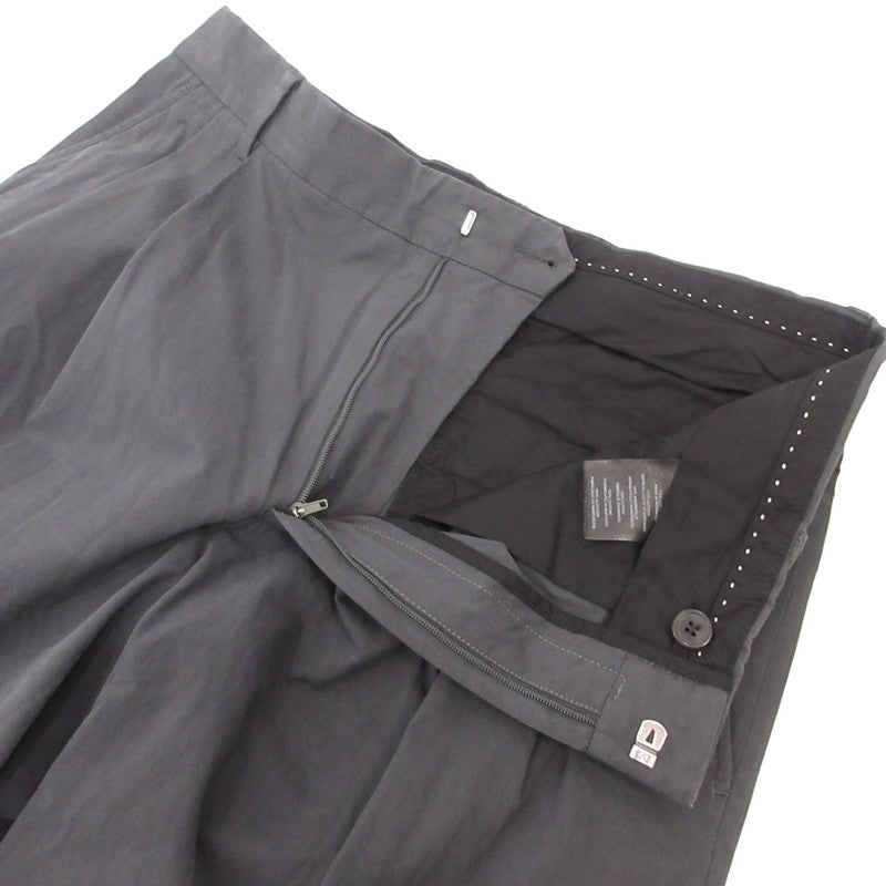 【中古】DRIES VAN NOTEN | ドリスヴァンノッテン コットン2タックスラックス その他ボトムス グレー サイズ:46