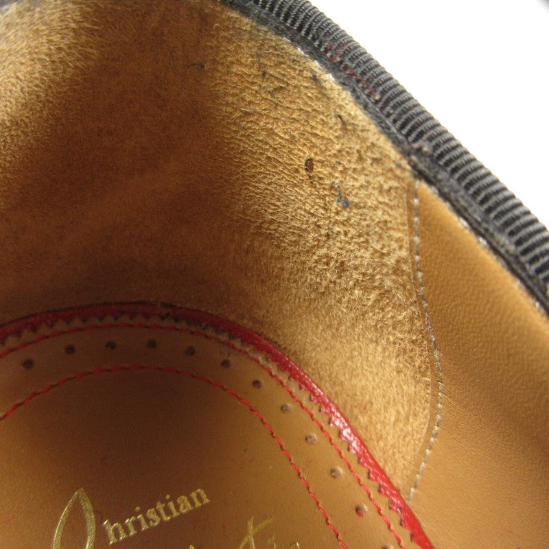 【中古】Christian Louboutin | クリスチャンルブタン DANDELION 1C1S FLAT CANVAS LUREX/GG ローファー 1200984 ブラック