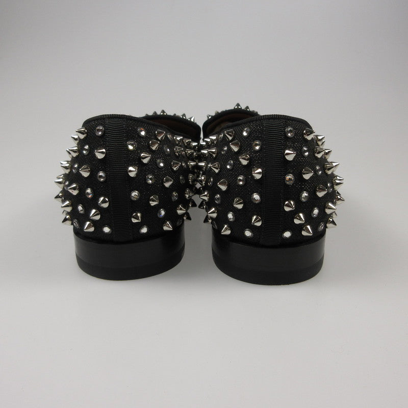 【中古】Christian Louboutin | クリスチャンルブタン DANDELION 1C1S FLAT CANVAS LUREX/GG ローファー 1200984 ブラック