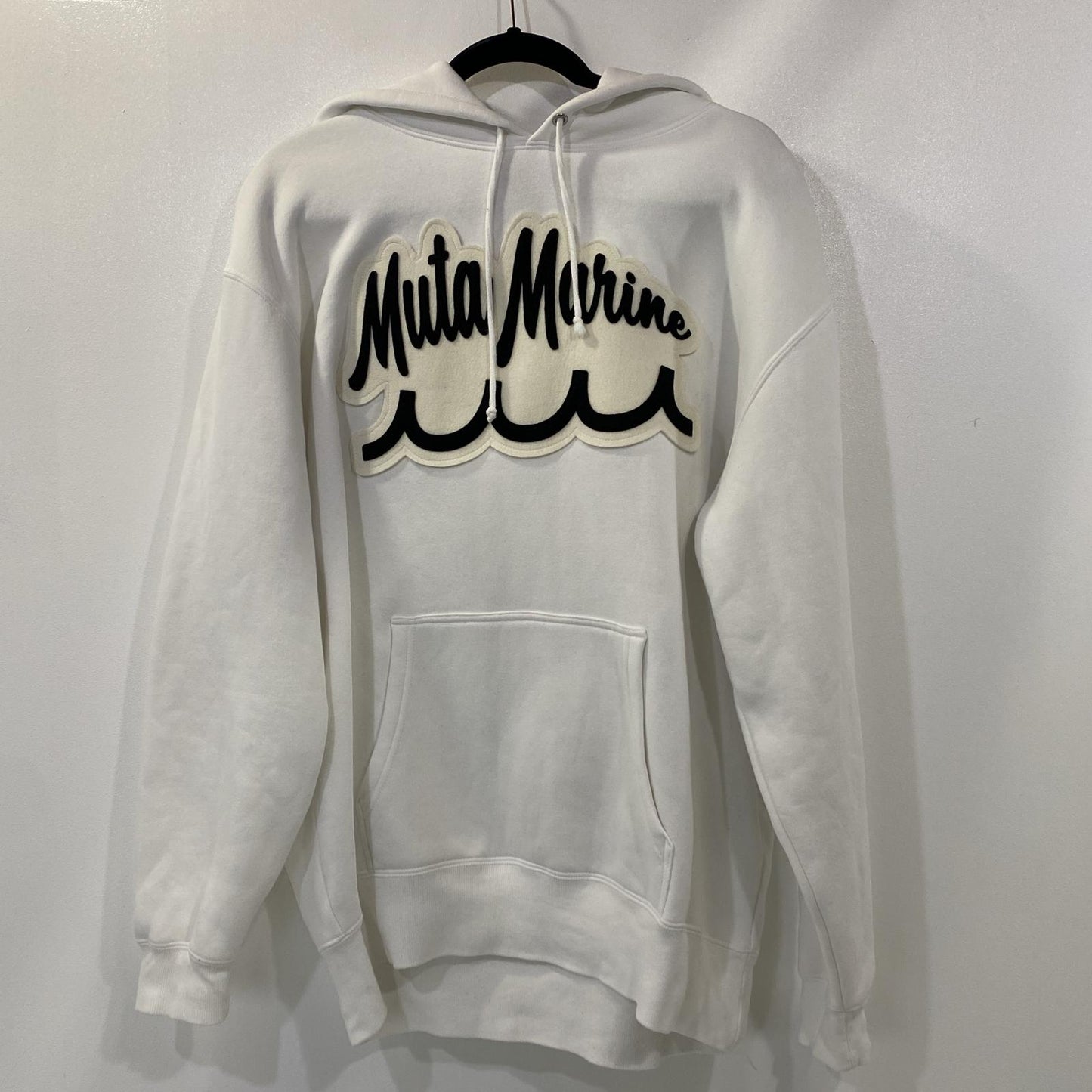【中古】ACANTHUS | アカンサス Script Logo Hooded Sweatshirts パーカー MA2432 ホワイト サイズ:XL
