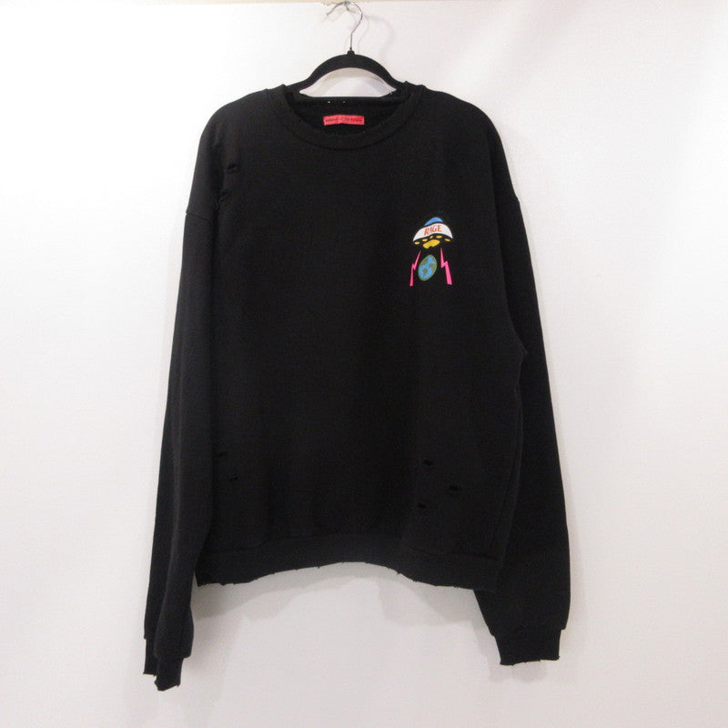 【中古】 LOGO CREWNECK スウェット MTFW23SW02360372 ブラック サイズ:M