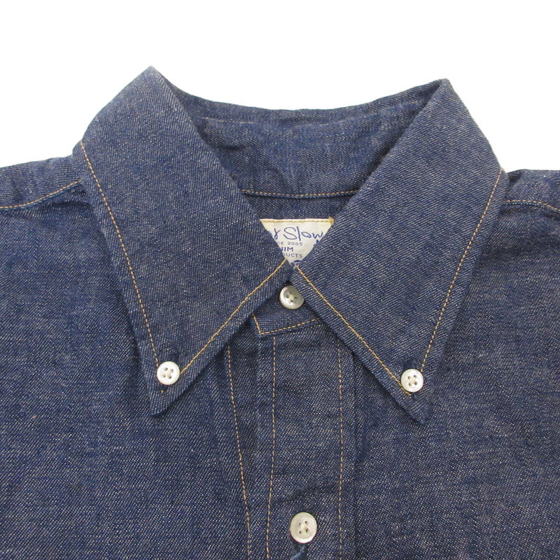 【中古】orSlow | オアスロウ BUTTON DOWN SHIRT その他トップス ネイビー サイズ:2