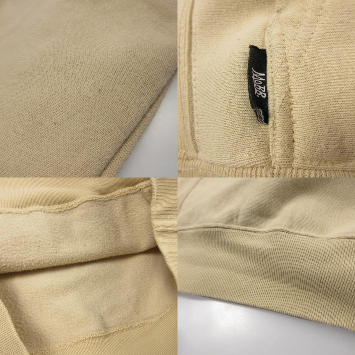【中古】MOBB | モブ HEART DRIP WAPPEN HOODIE パーカー ベージュ サイズ:S