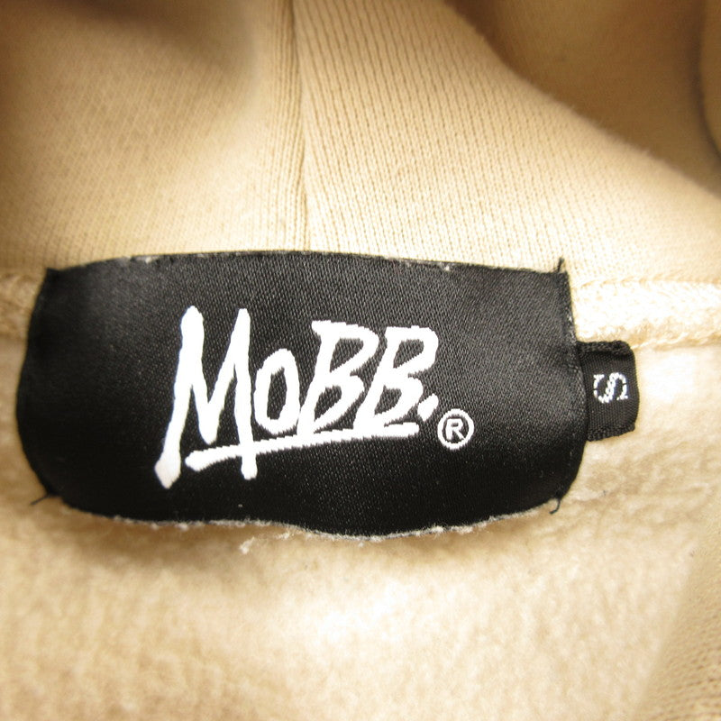 【中古】MOBB | モブ HEART DRIP WAPPEN HOODIE パーカー ベージュ サイズ:S
