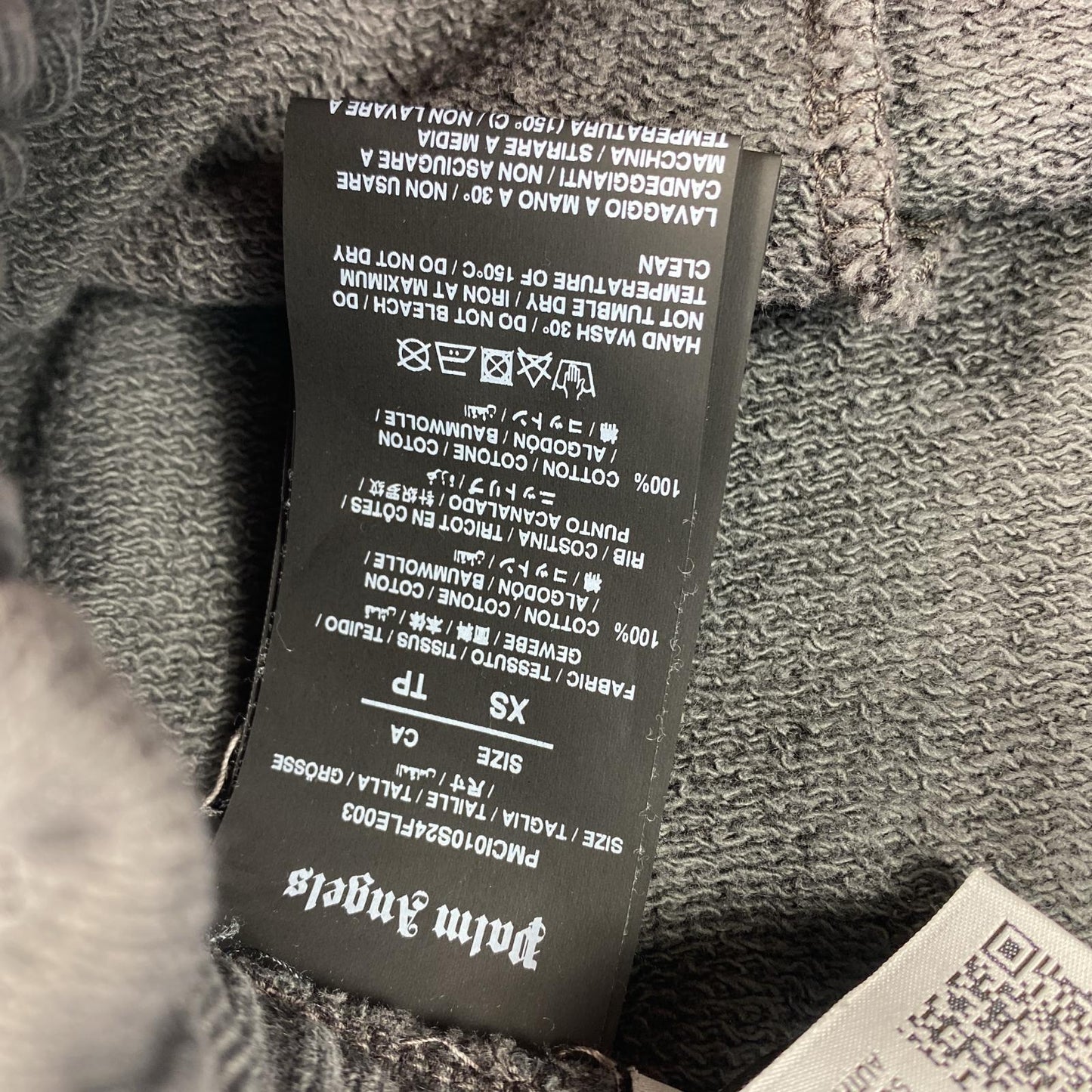 【中古】Palm Angels | パームエンジェルス Bermuda In Felpa ショートパンツ PMCI010S24FLE003 国内正規品 グレー サイズ:XS