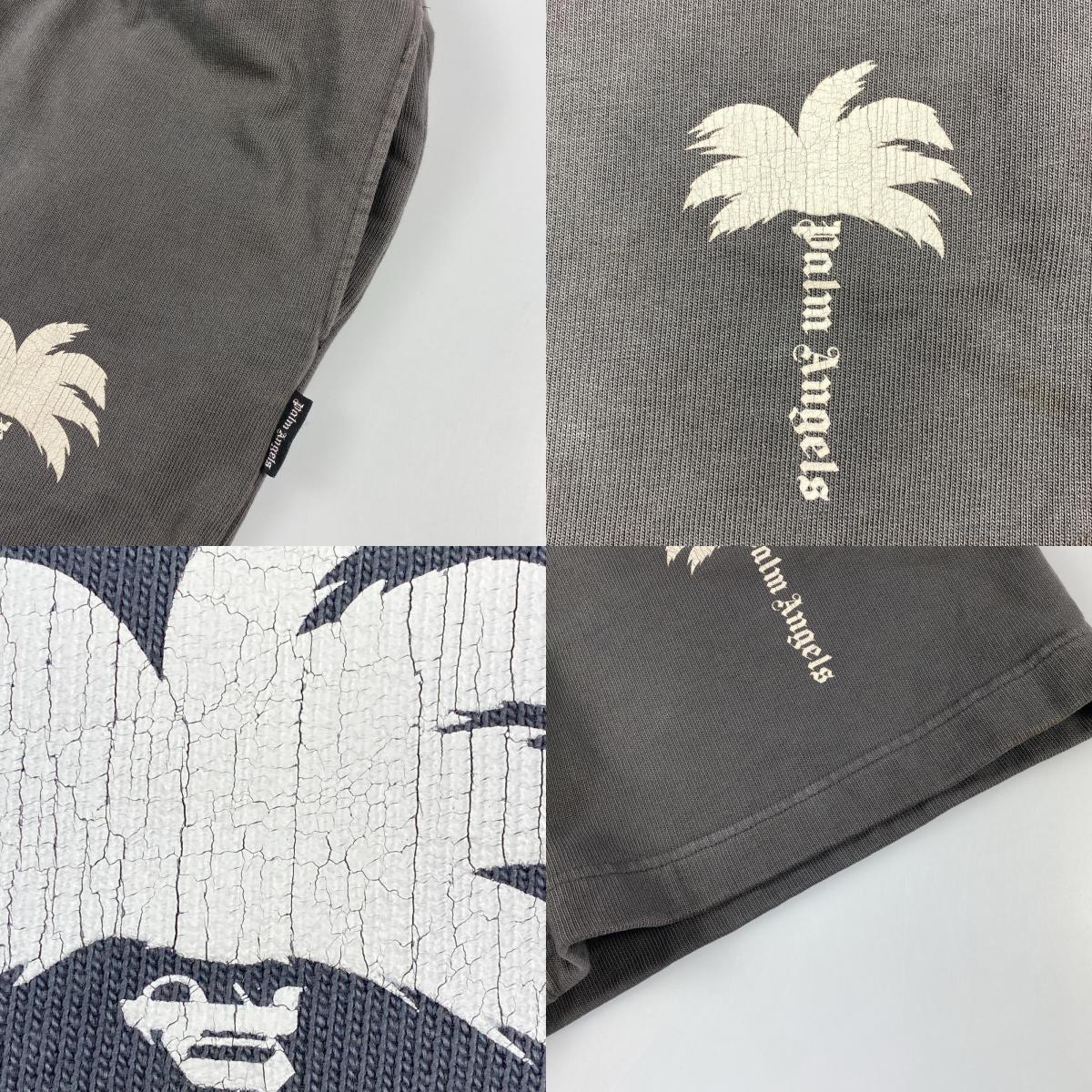 【中古】Palm Angels | パームエンジェルス Bermuda In Felpa ショートパンツ PMCI010S24FLE003 国内正規品 グレー サイズ:XS