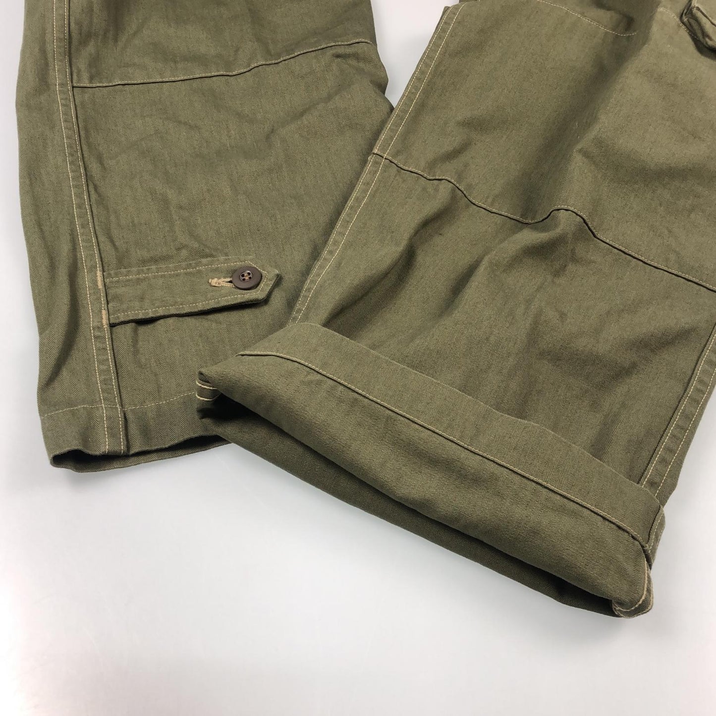 【中古】orSlow | オアスロウ M-47 French Army Cargo Pant カーゴパンツ オリーブ サイズ:S