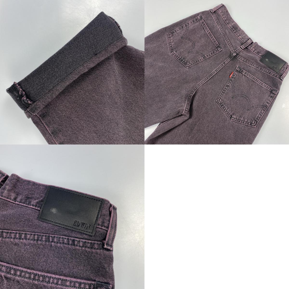 EDWIN | Edwin WIDE TAPERED Denim Pants K80230 Purple Size: S