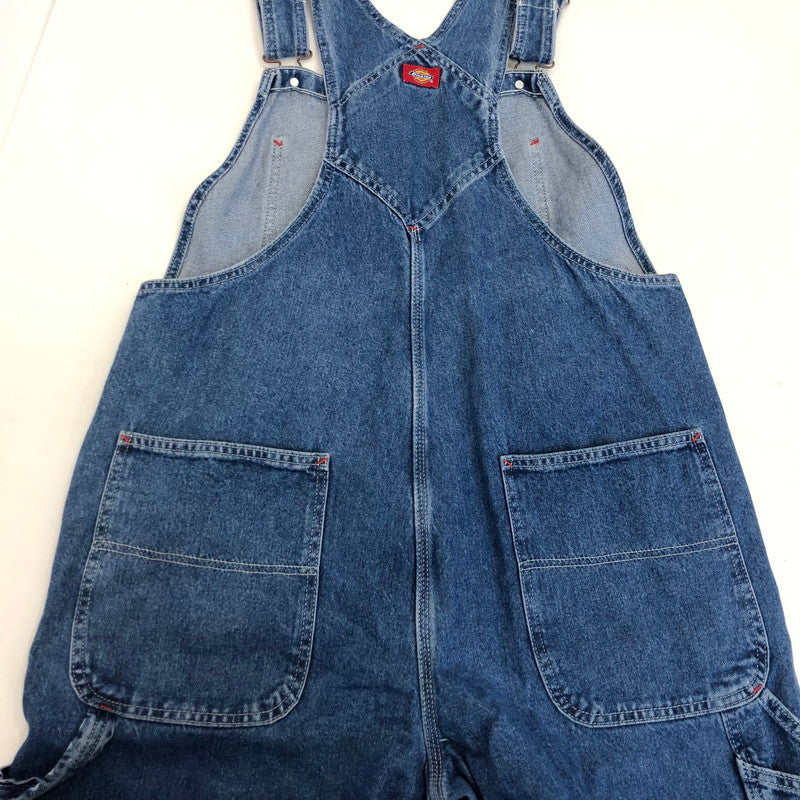 【中古】Dickies | ディッキーズ STONEWASHED INDIGO BIB OVERALL オーバーオール 8396SNB W:34 ブルー