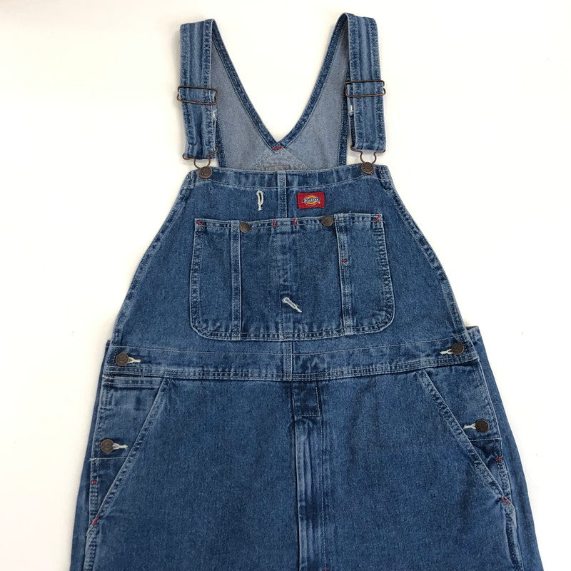 【中古】Dickies | ディッキーズ STONEWASHED INDIGO BIB OVERALL オーバーオール 8396SNB W:34 ブルー