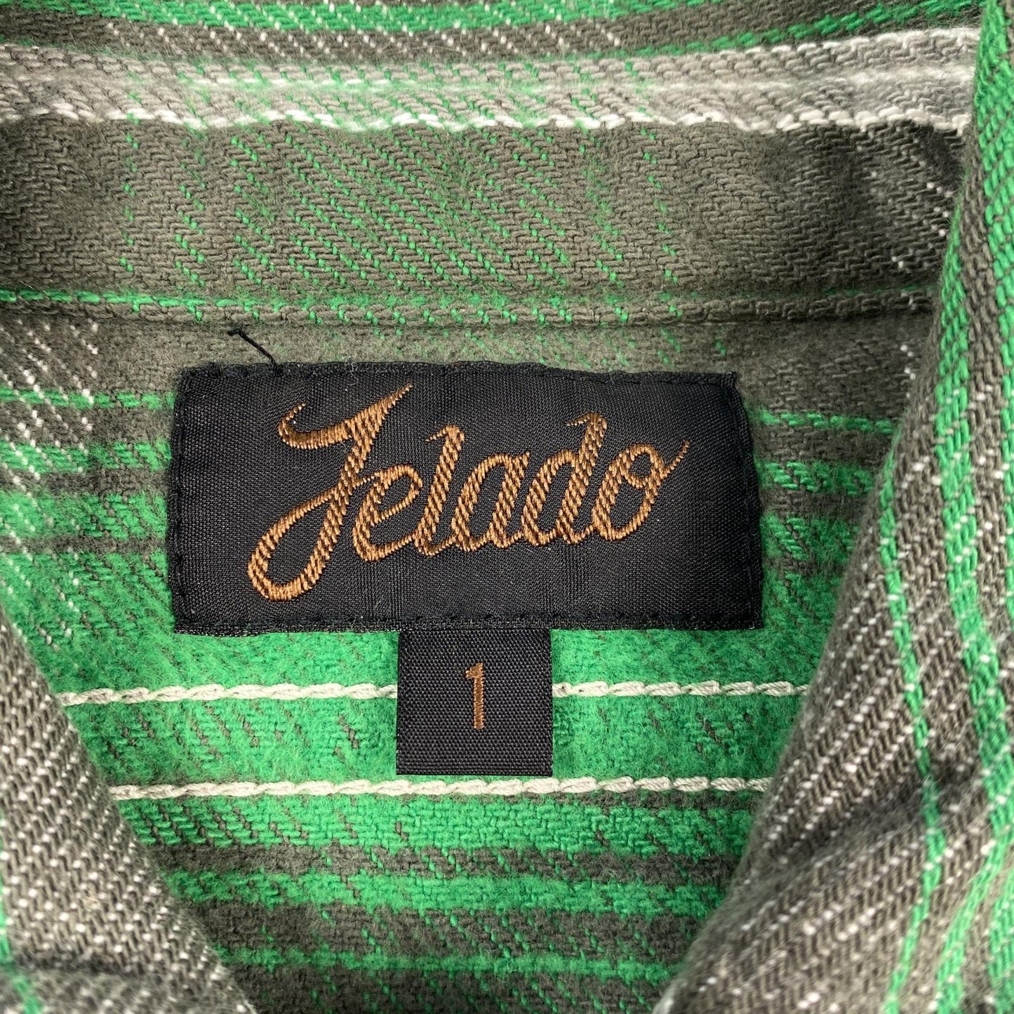 【中古】JELADO | ジェラード 長袖シャツ 旧タグ グリーン サイズ:1