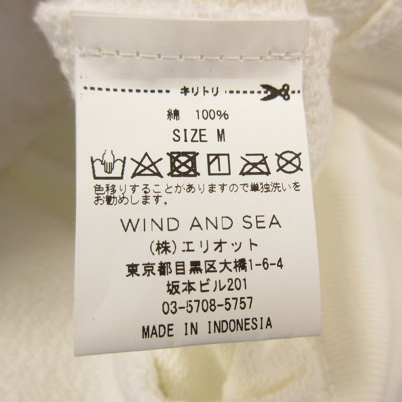 【中古】WIND AND SEA | ウィンダンシーウインダンシー EXCLUSIVE HOODIE パーカー WDS-BTP19A-CS-04 ×BIOTOP/福岡店限定 ホワイト サイズ:M