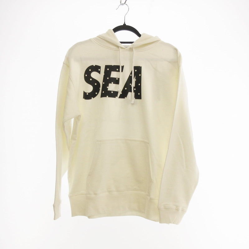 【中古】WIND AND SEA | ウィンダンシーウインダンシー EXCLUSIVE HOODIE パーカー WDS-BTP19A-CS-04 ×BIOTOP/福岡店限定 ホワイト サイズ:M