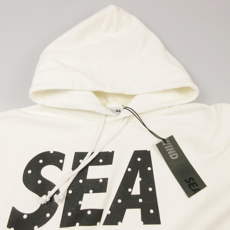 【中古】WIND AND SEA | ウィンダンシーウインダンシー EXCLUSIVE HOODIE パーカー WDS-BTP19A-CS-04 ×BIOTOP/福岡店限定 ホワイト サイズ:M