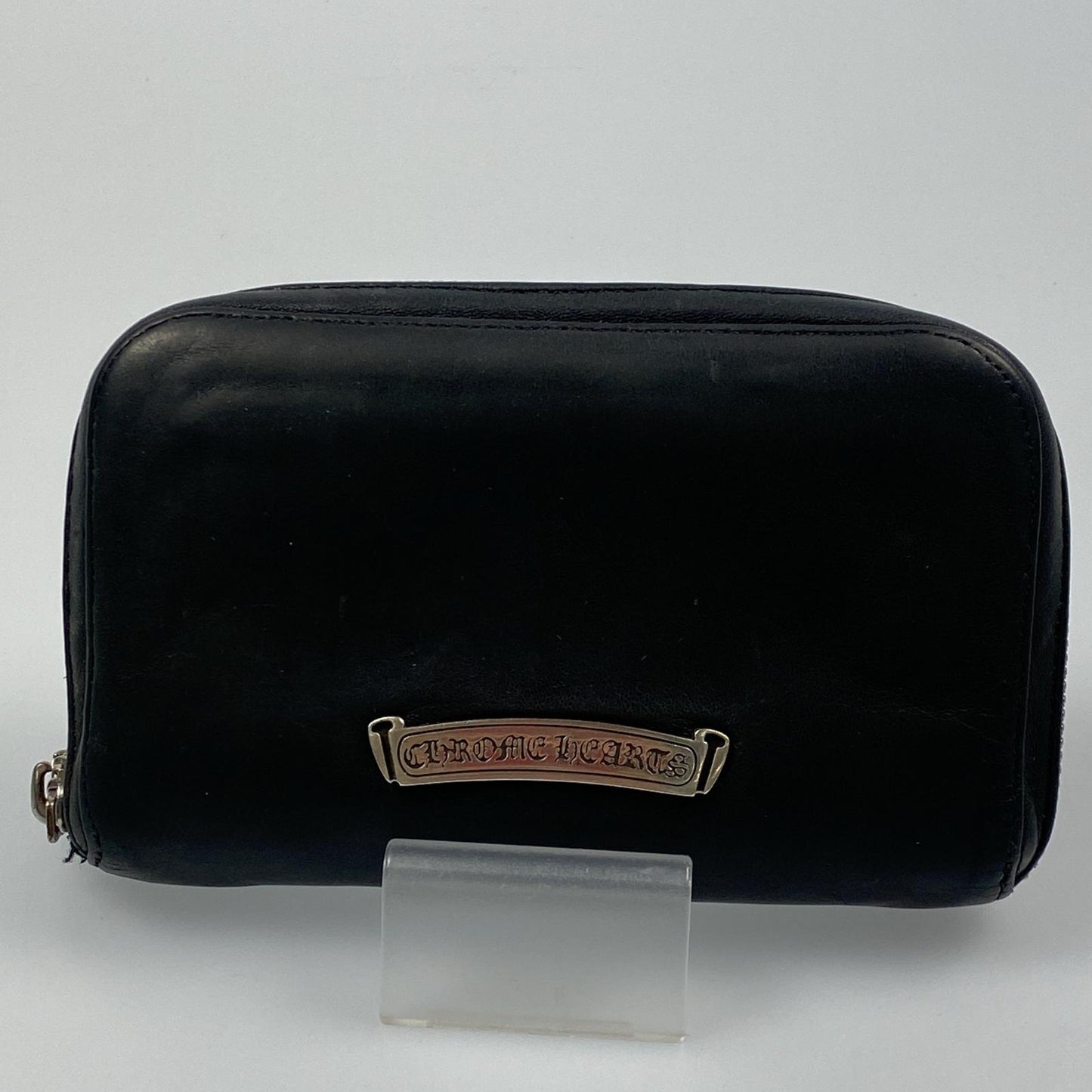 【中古】CHROME HEARTS | クロムハーツ REC ZIP MINI 長財布 ブラック