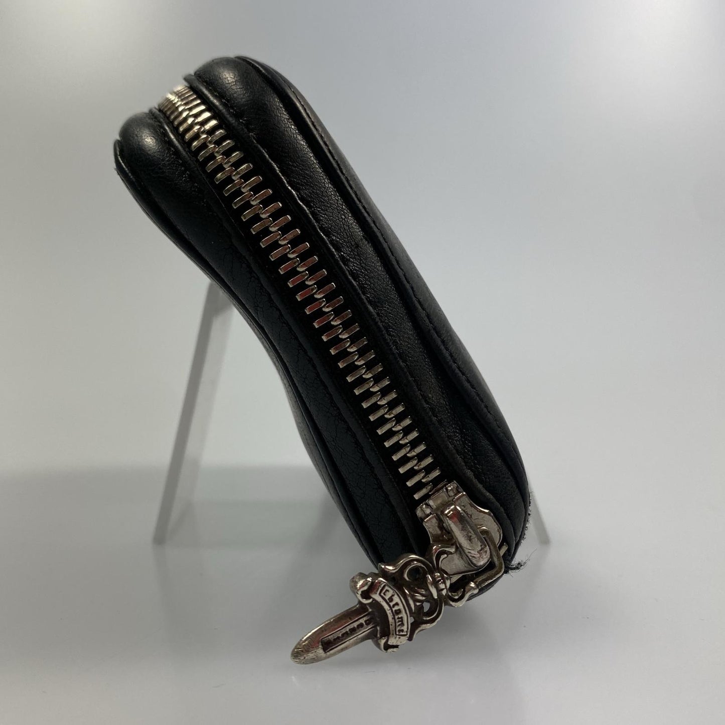 【中古】CHROME HEARTS | クロムハーツ REC ZIP MINI 長財布 ブラック