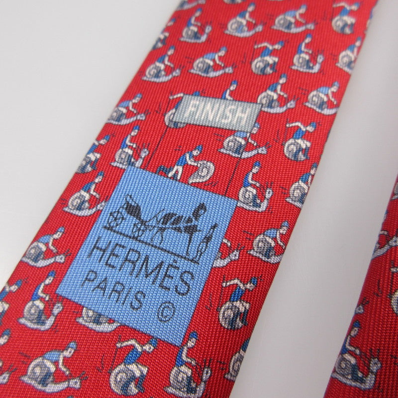 【中古】HERMES | エルメス SLOW COURSE ネクタイ 606160T