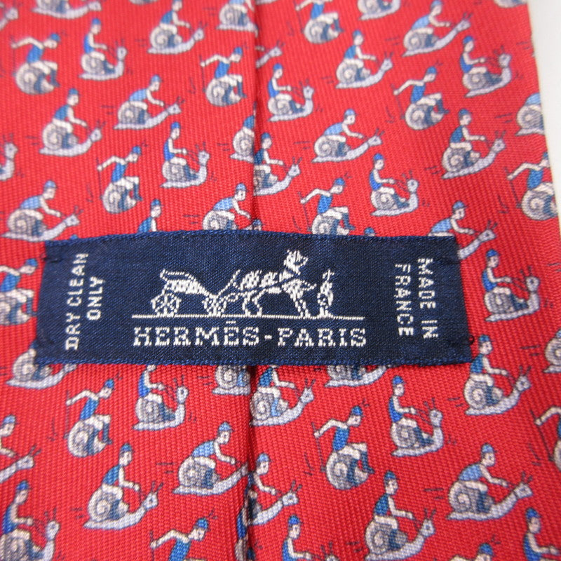 【中古】HERMES | エルメス SLOW COURSE ネクタイ 606160T