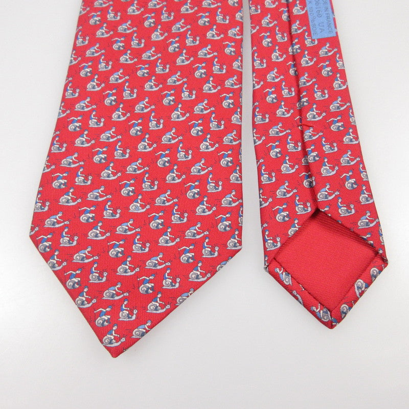 【中古】HERMES | エルメス SLOW COURSE ネクタイ 606160T