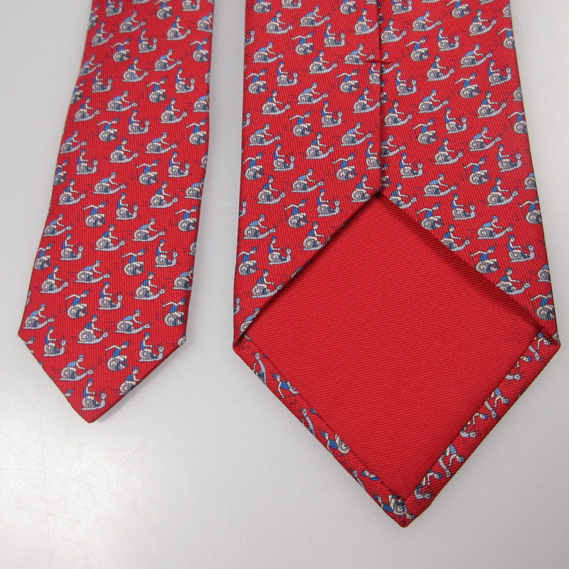 【中古】HERMES | エルメス SLOW COURSE ネクタイ 606160T