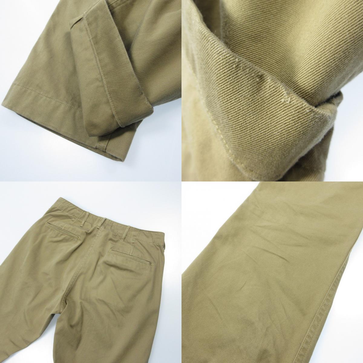 【中古】WORKERS | ワーカーズ Officer Trousers Regular Fit Type2 パンツ ベージュ サイズ:34