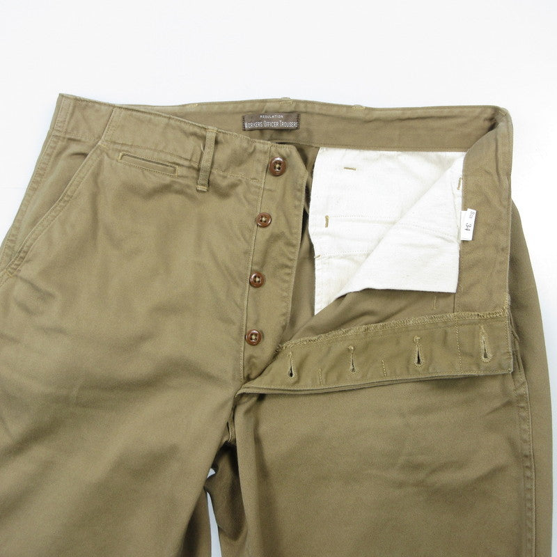 【中古】WORKERS | ワーカーズ Officer Trousers Regular Fit Type2 パンツ ベージュ サイズ:34