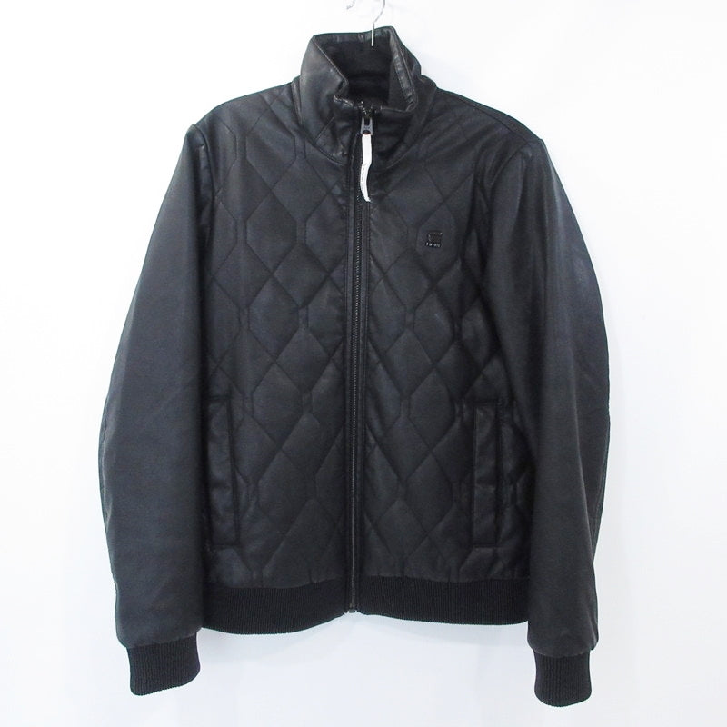 【中古】G-STAR | ジースター MEEFIC-R QLTY BOMBER ミリタリーコート D24726 ブラック サイズ:S