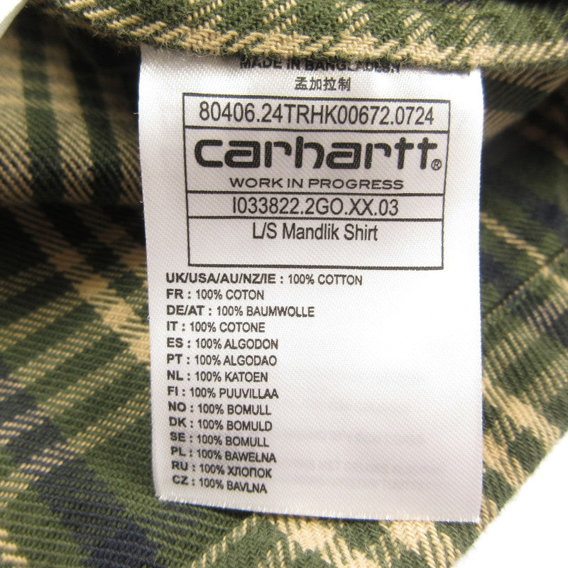 【中古】Carhartt WIP | カーハートダブリューアイピー L/S MANDLIK SHIRT 長袖シャツ I033822 サイズ:S