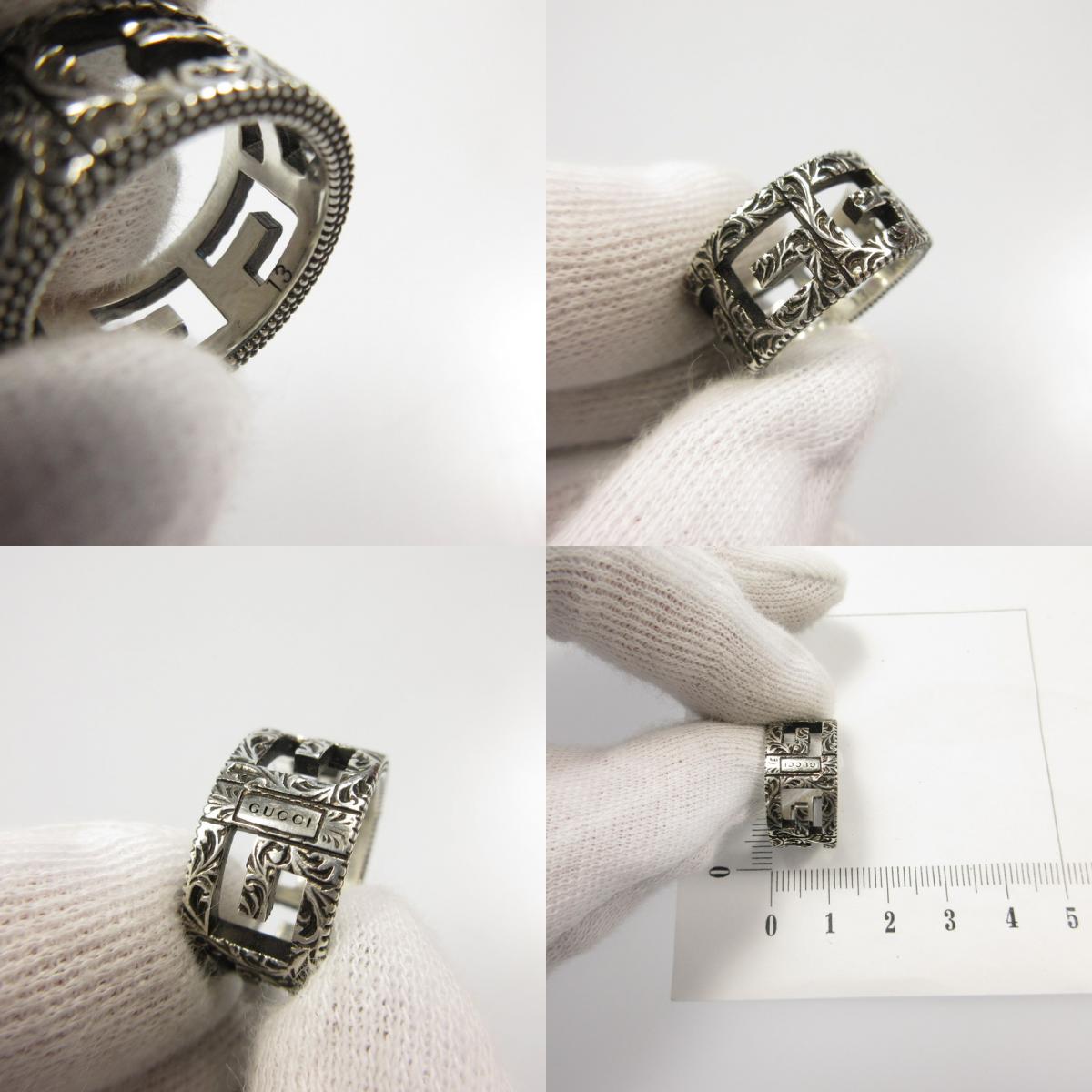 【中古】GUCCI | グッチ Gスクエア リング・指輪 551918
