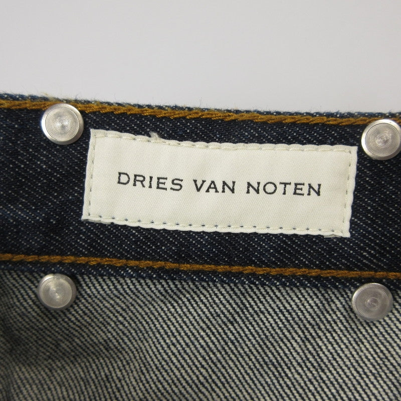 【中古】DRIES VAN NOTEN | ドリスヴァンノッテン PINE 1551 M.W.PANTS デニムパンツ 020927-1551-507 国内正規品 ネイビー