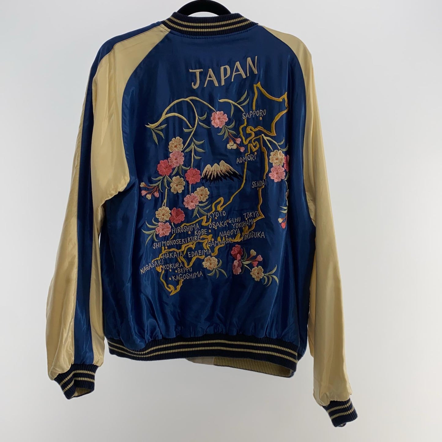 【中古】TAILOR TOYO(東洋エンタープライズ) | テイラートウヨウテイラートーヨー Late 1940s Style “EAGLE”דJAPAN MAP” スーベニアジャケット TT15390 ブルー サイズ:XXL
