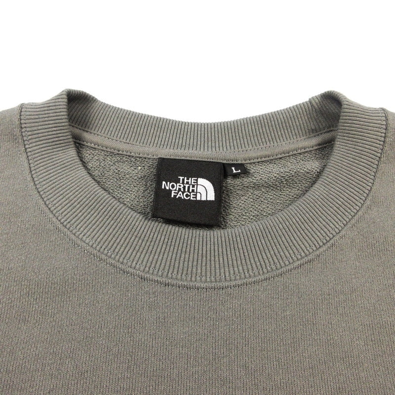 【中古】THE NORTH FACE | ザ・ノースフェイス HEATHER LOGO CREW SWEAT スウェット NT12334 チャコールグレー サイズ:L