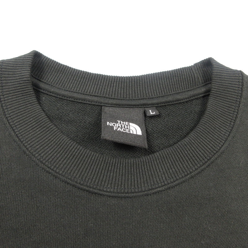 【中古】THE NORTH FACE | ザ・ノースフェイス HEATHER LOGO CREW SWEAT スウェット NT12334 ブラック サイズ:L
