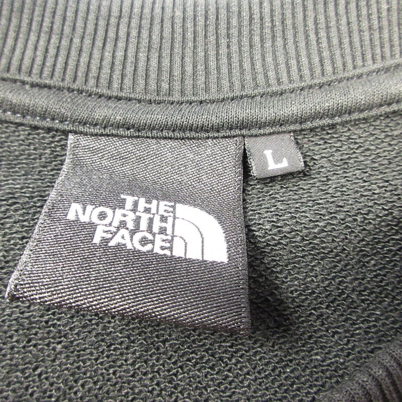 【中古】THE NORTH FACE | ザ・ノースフェイス HEATHER LOGO CREW SWEAT スウェット NT12334 ブラック サイズ:L