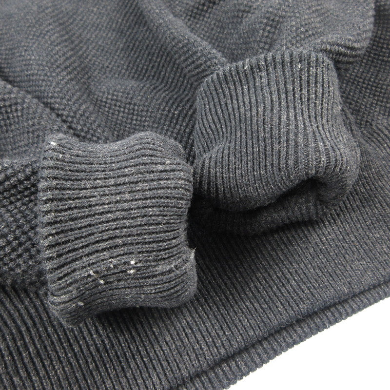 【中古】crepuscule | クレプスキュール Moss Stitch V P/O ニット 2403-001 ブラック