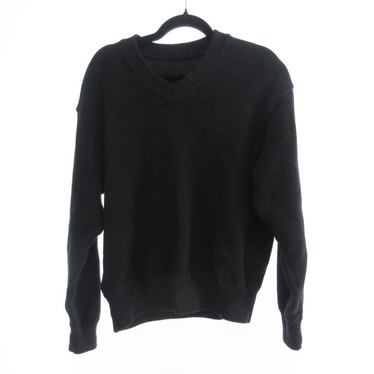 【中古】crepuscule | クレプスキュール Moss Stitch V P/O ニット 2403-001 ブラック