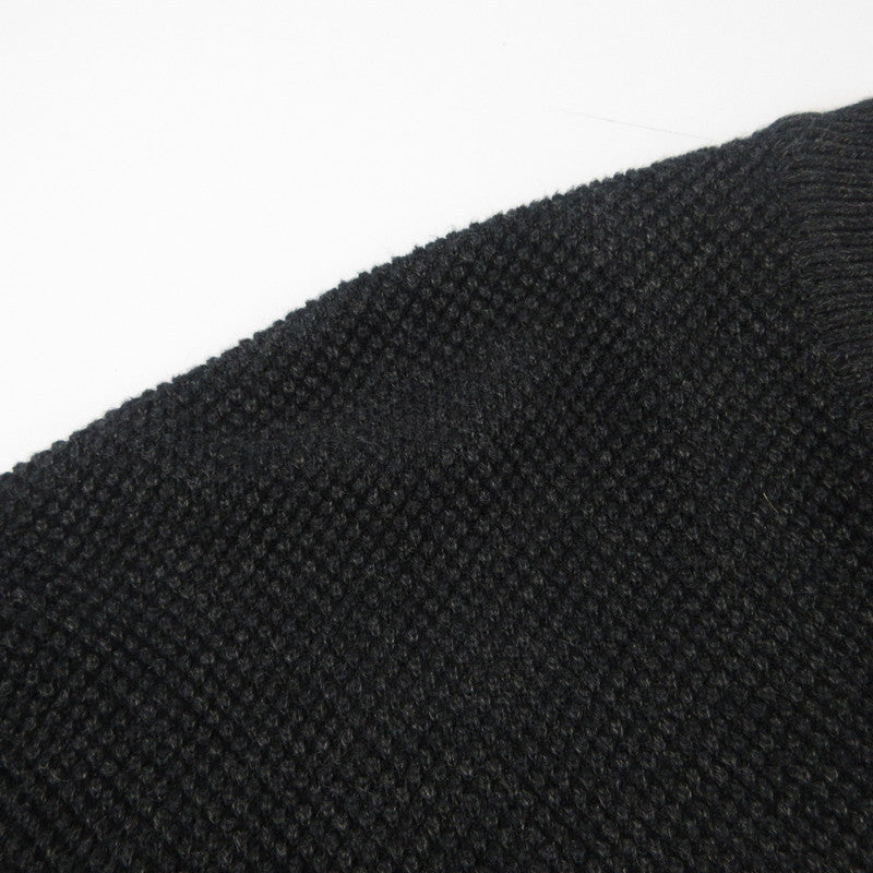 【中古】crepuscule | クレプスキュール Moss Stitch V P/O ニット 2403-001 ブラック