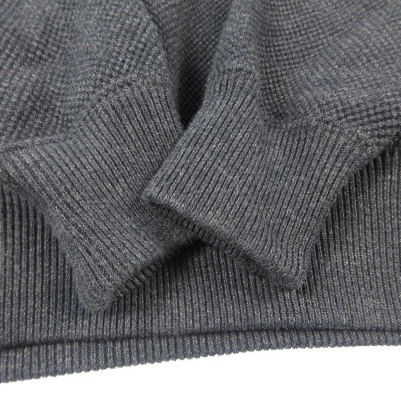 【中古】crepuscule | クレプスキュール Moss Stitch V P/O ニット 2403-001 ブラック
