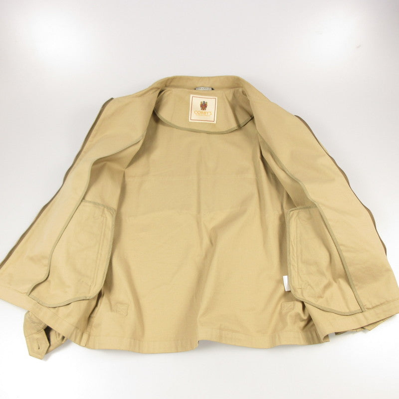 【中古】 ドライビングジャケット スイングトップ ベージュ サイズ:40