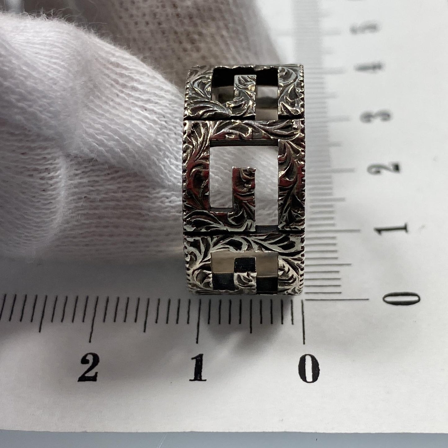 GUCCI | Gucci G Square Ring 551918 Size: #16