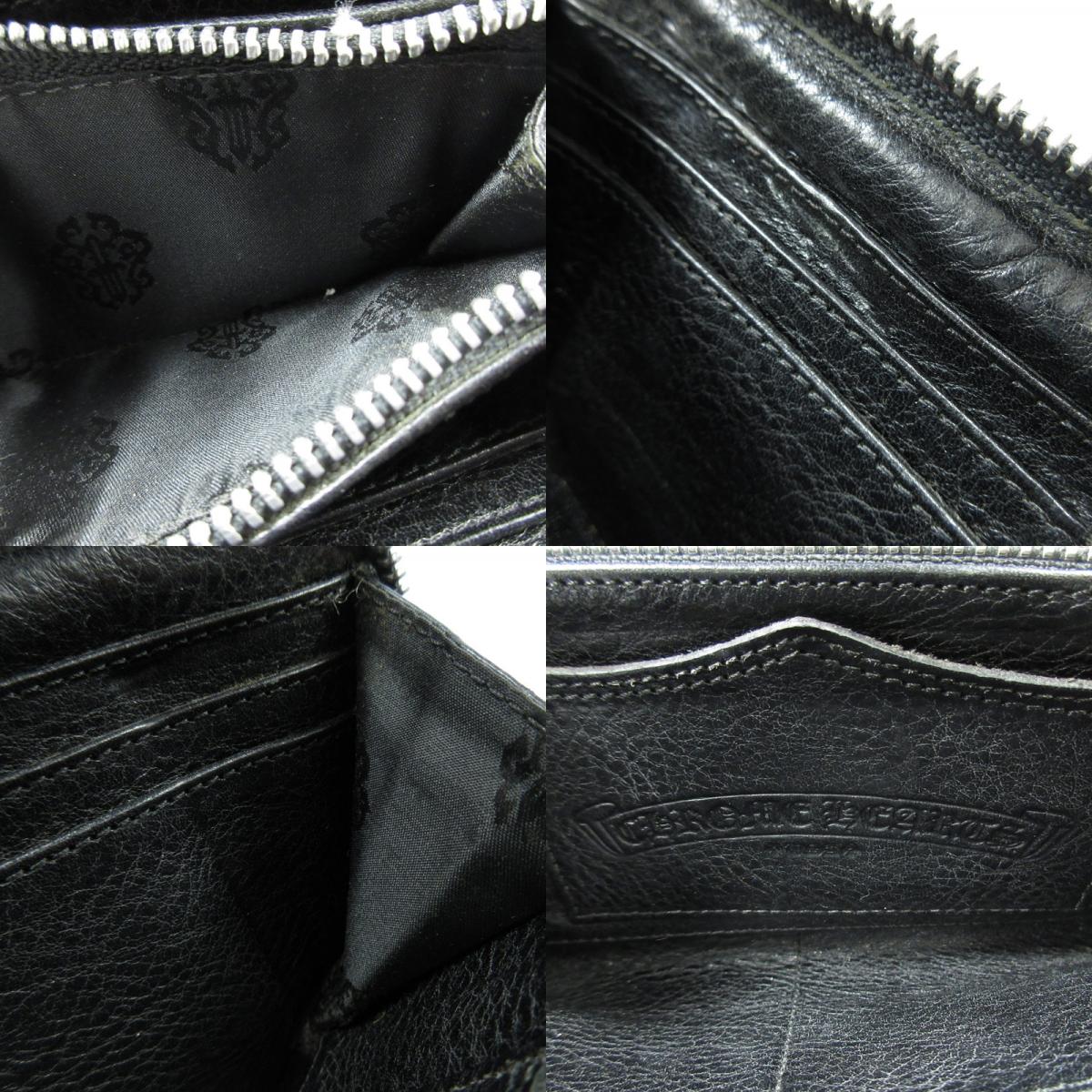 【中古】CHROME HEARTS | クロムハーツ REC F ZIP QUILTED 長財布 ブラック