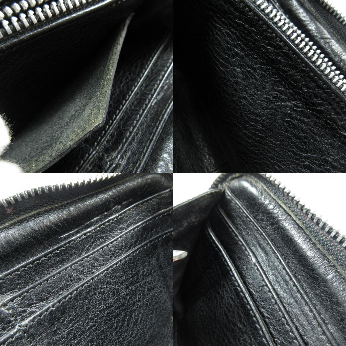 【中古】CHROME HEARTS | クロムハーツ REC F ZIP QUILTED 長財布 ブラック