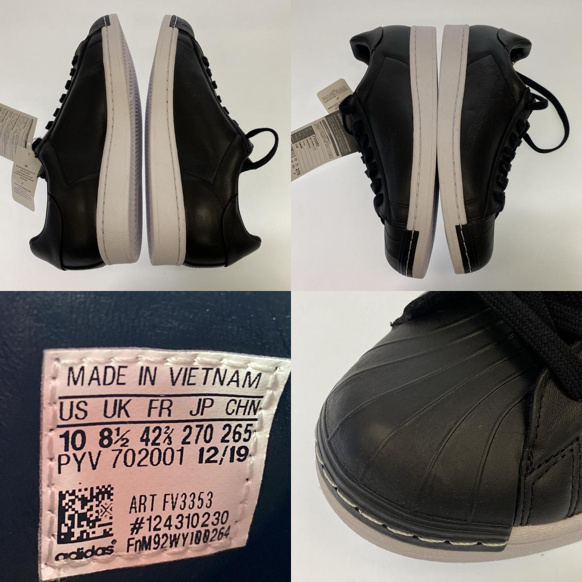 【中古】adidas | アディダス SUPER STAR PURE LT W CORE スニーカー FV3353 ブラック 27cm