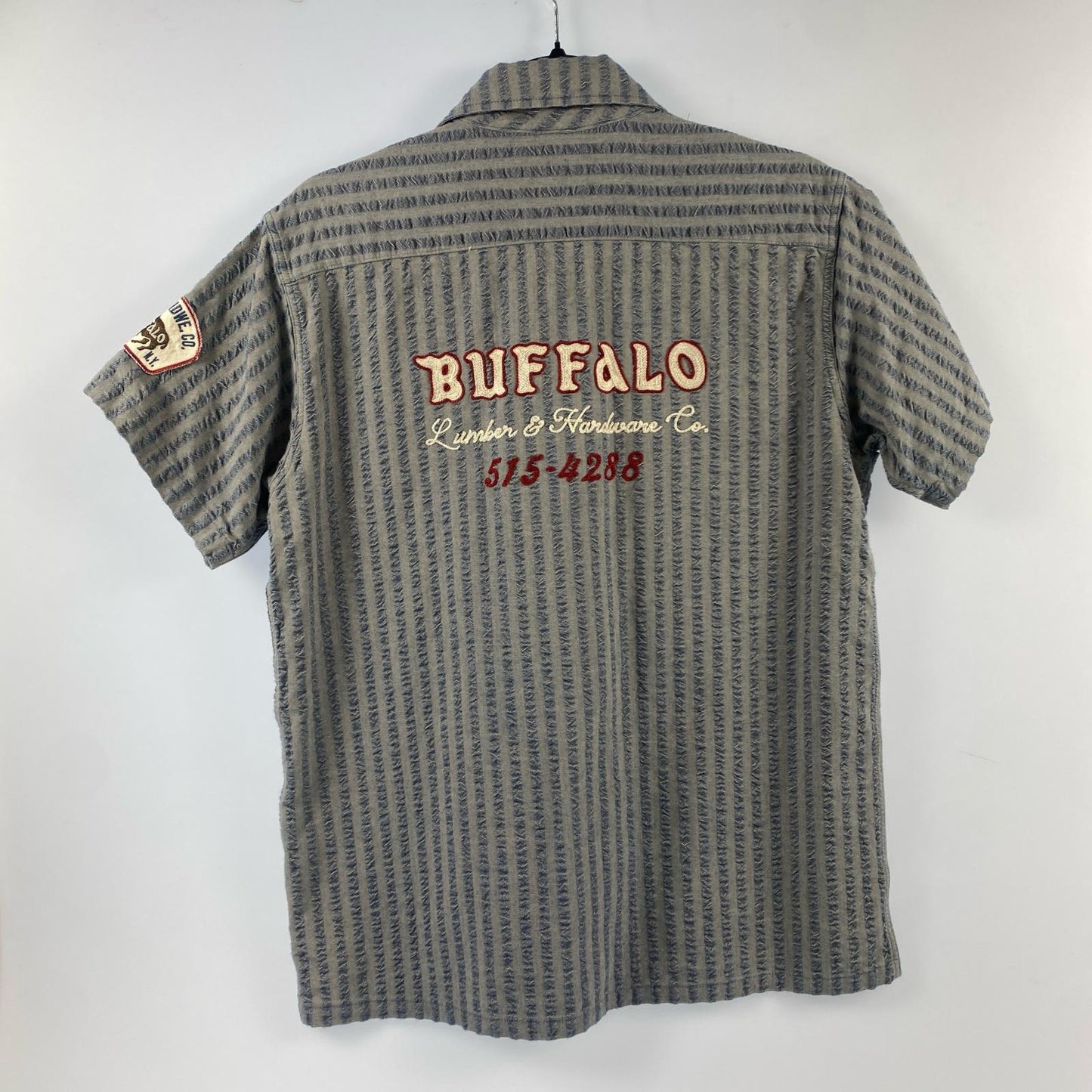 【中古】PHERROWS | フェローズ S/S OPEN COLLAR SHIRTS 半袖シャツ 22S-POES1 ブルー サイズ:38