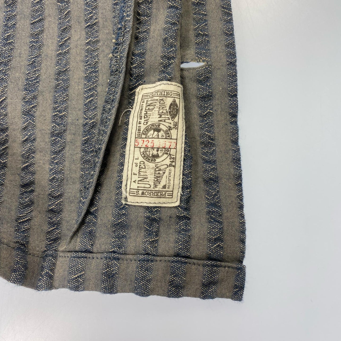 【中古】PHERROWS | フェローズ S/S OPEN COLLAR SHIRTS 半袖シャツ 22S-POES1 ブルー サイズ:38