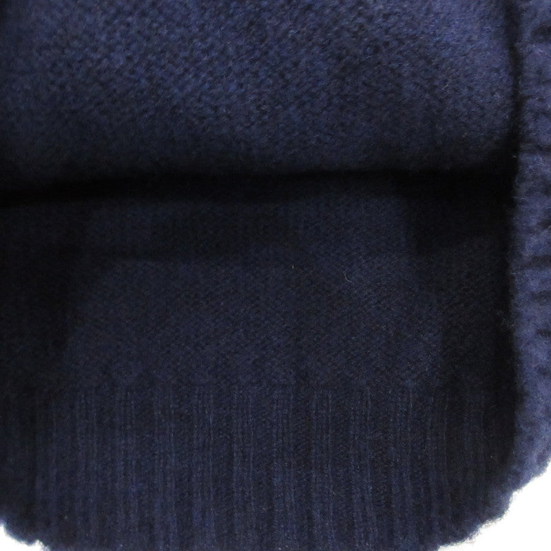 【中古】INVERALLAN | インバーアラン Crew Neck Shetland Knit Shaggy セーター ネイビー サイズ:38