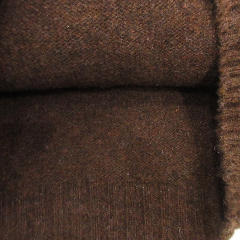【中古】INVERALLAN | インバーアラン Crew Neck Shetland Knit Shaggy セーター ブラウン サイズ:38